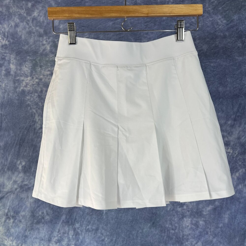 Abercrombie & Fitch White Pleated Tennis Skort Sz S